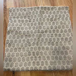 Block Print Throw Pillow Cover NWOT
